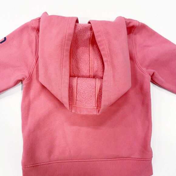 Carhartt Girls’ Long Sleeve Half-zip Pink Sweatshirt w/ Hood & Pockets Size 2T - Picture 4 of 12